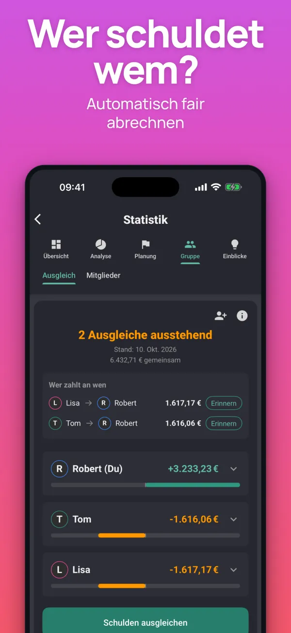 iPhone: Wer schuldet wem? Automatisch fair abrechnen