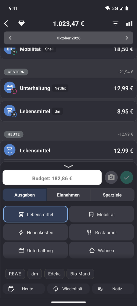 Wiederkehrende Zahlungen