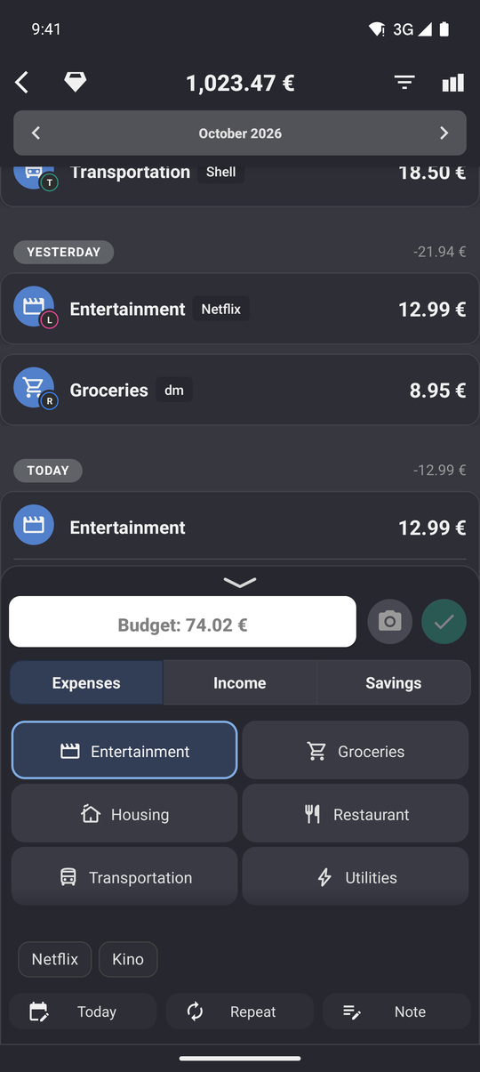 Recurring payments